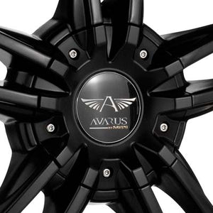 Avarus AV3 20" Rims Black w/Polished Stainless Lip - Genesis Coupe 2.0T
