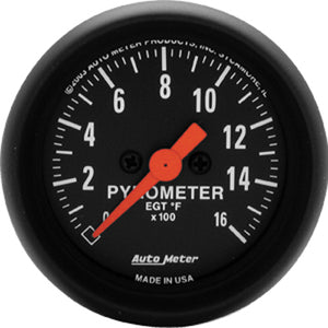 Autometer Z Series Full Sweep Electric Pyrometer gauge 2 1/16" (52.4mm)