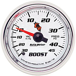 Autometer C2 Mechanical Boost / Vacuum gauge 2 1/16" (52.4mm)