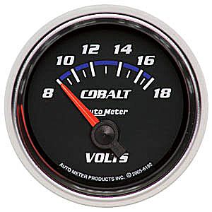Autometer Cobalt Short Sweep Electric Voltmeter gauge 2 1/16" (52.4mm)