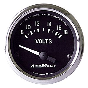Autometer Cobra Short Sweep Electric Voltmeter gauge 2 1/16" (52.4mm)