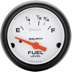 Autometer Phantom Short Sweep Electric Fuel Level gauge 2 1/16
