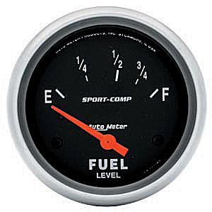 Autometer Sport Comp Short Sweep Electric Fuel Level Gauge 5
