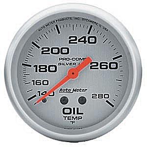 Autometer Ultra Lite Liquid Filled Mechanical Oil Temperature gauge 2 5/8" (66.7mm)